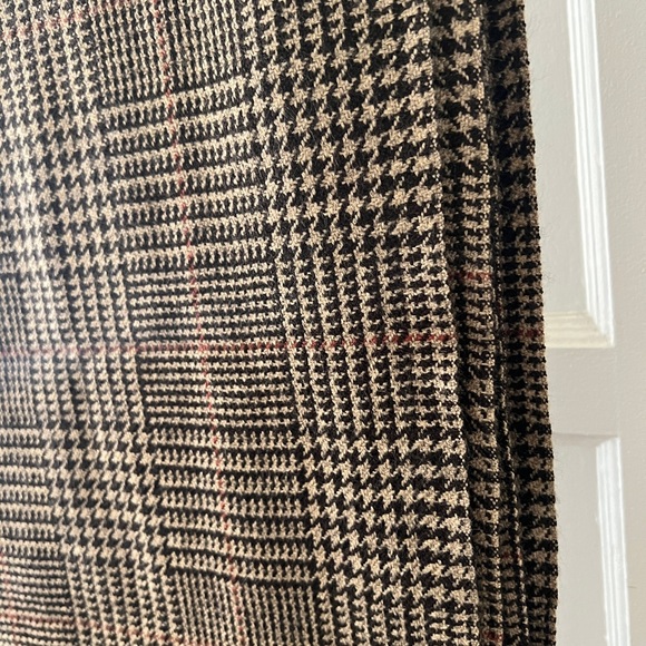 Uniqlo HEATTECH men’s houndstooth brown black fringe winter scarf - Picture 11 of 11